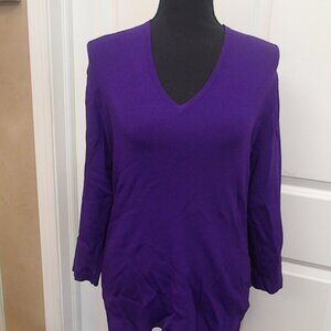 Dana Buchman Signature Size Medium Womens Purple Top